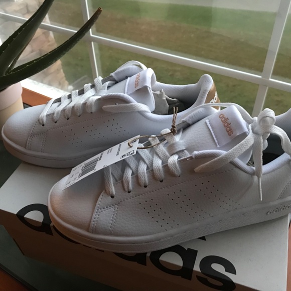 Adidas Advantage Tennis Shoes Copper Metallic - Picture 3 of 6